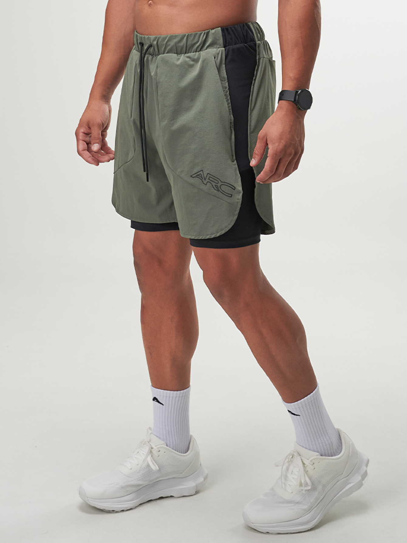 ARC Activewear Performance Shorts Running Basketball Quick Dry Fitness Gym Workout Training Training Shorts