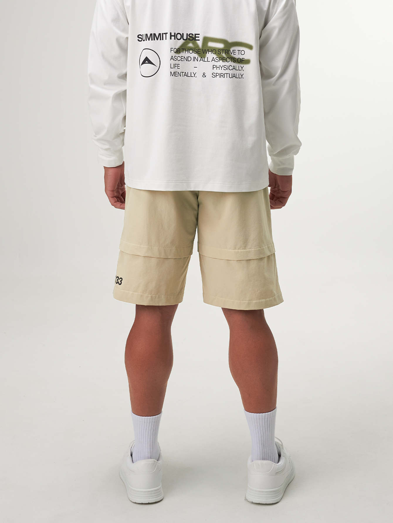 Men's Elastic Waist Wide Leg Loose Casual Shorts