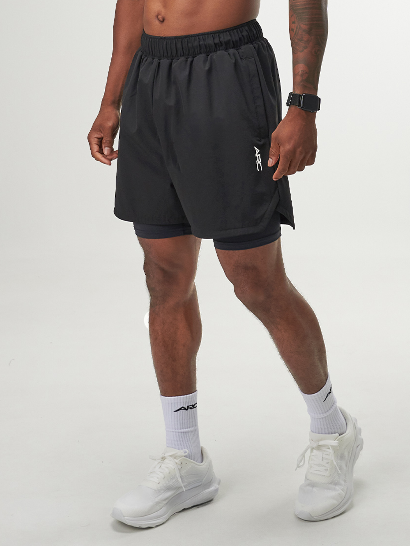 ARC Activewear Performance Shorts Running Basketball Quick Dry Fitness Gym Workout Training Training Shorts