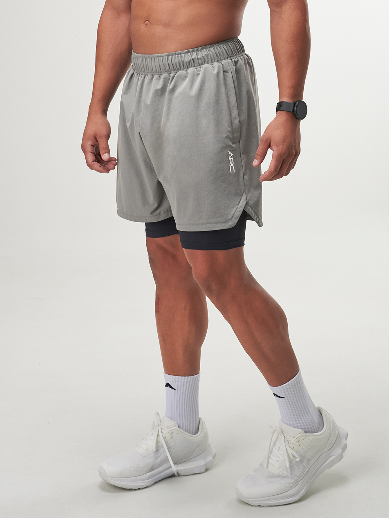 ARC Activewear Performance Shorts Running Basketball Quick Dry Fitness Gym Workout Training Athletic Shorts