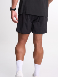 Men's Casual Versatile Letter Print Sports Shorts ARC4023-BLK-Black