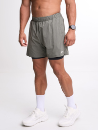 Men's Casual Versatile Letter Print Sports Shorts ARC4023-GRN-Green