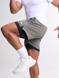 Men's Casual Versatile Letter Print Sports Shorts ARC4023-GRN-Green