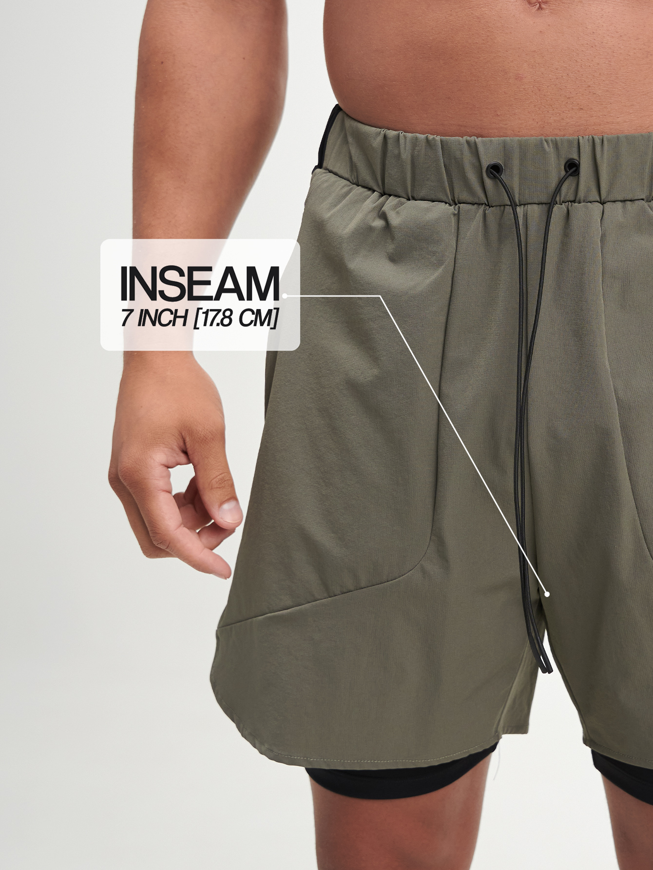 ARC Workouts Breathable And Move Freely Gym Essential Shorts With Hiden Zipper Pockets