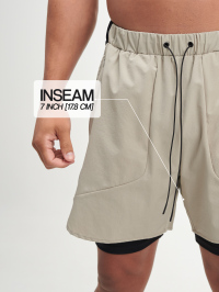 ARC Breathable Double-Layer Athletic Shorts - Lightweight Support For Long-Distance Runs