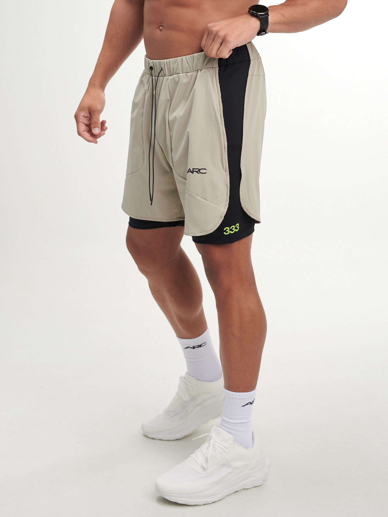 ARC Breathable Double-Layer Athletic Shorts - Lightweight Support For Long-Distance Runs