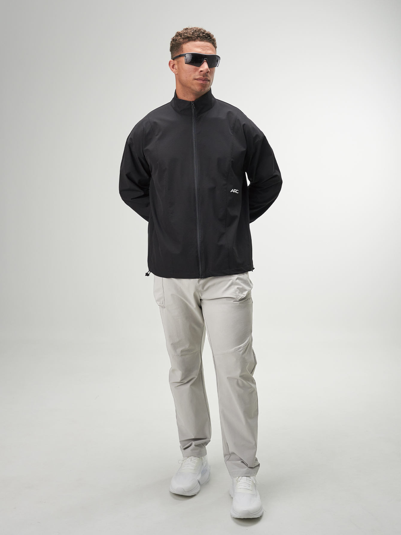 Men's Casual Versatile Simple Black Jacket ARC-5002