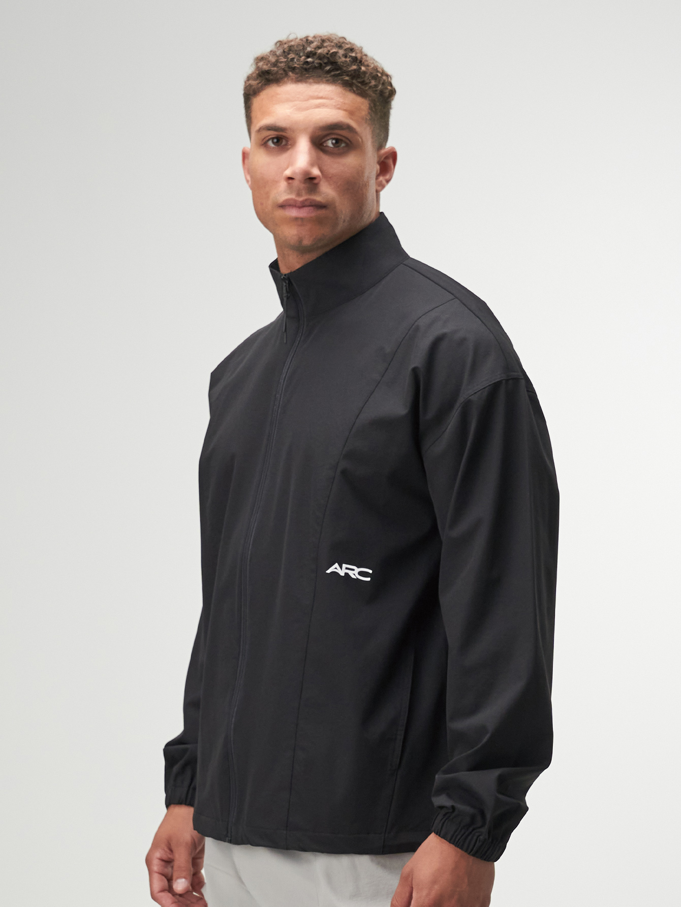 Men's Casual Versatile Simple Black Jacket ARC-5002