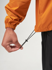 Men's Casual Loose Fit Orange Zip-Up Jacket, Autumn