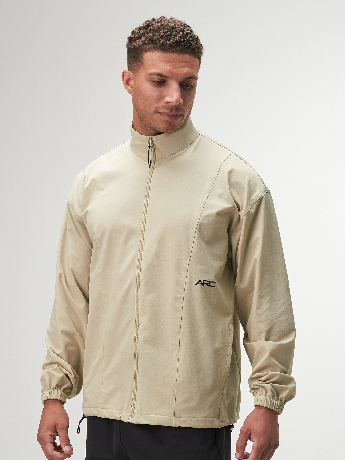 Men's Casual Loose Zip-Up Jacket, Autumn