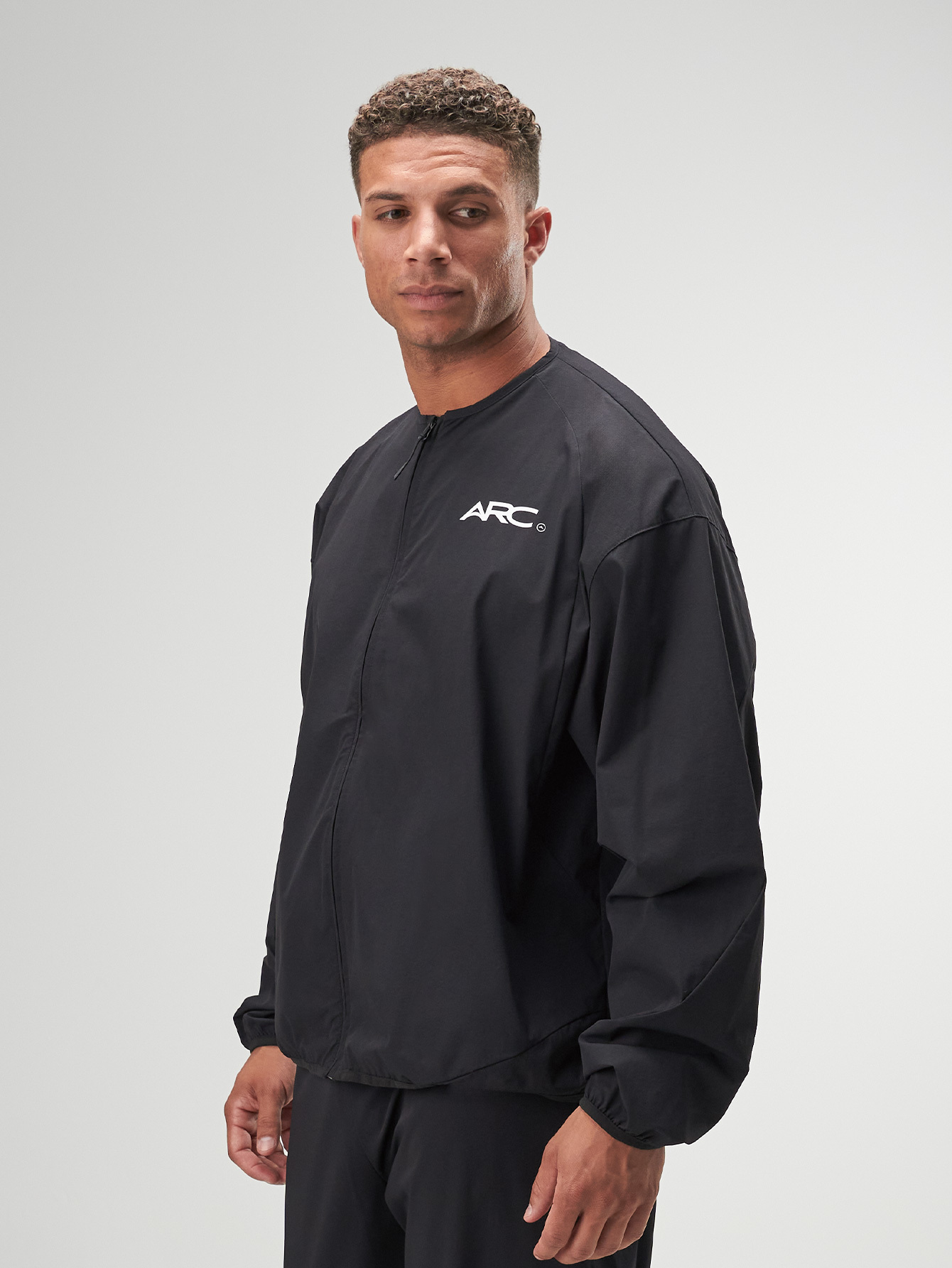 Men's Casual Versatile Simple Black Jacket ARC-5004