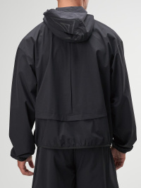 Men's Casual Versatile Simple Black Hooded Jacket