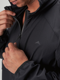 Men's Casual Versatile Simple Black Hooded Jacket