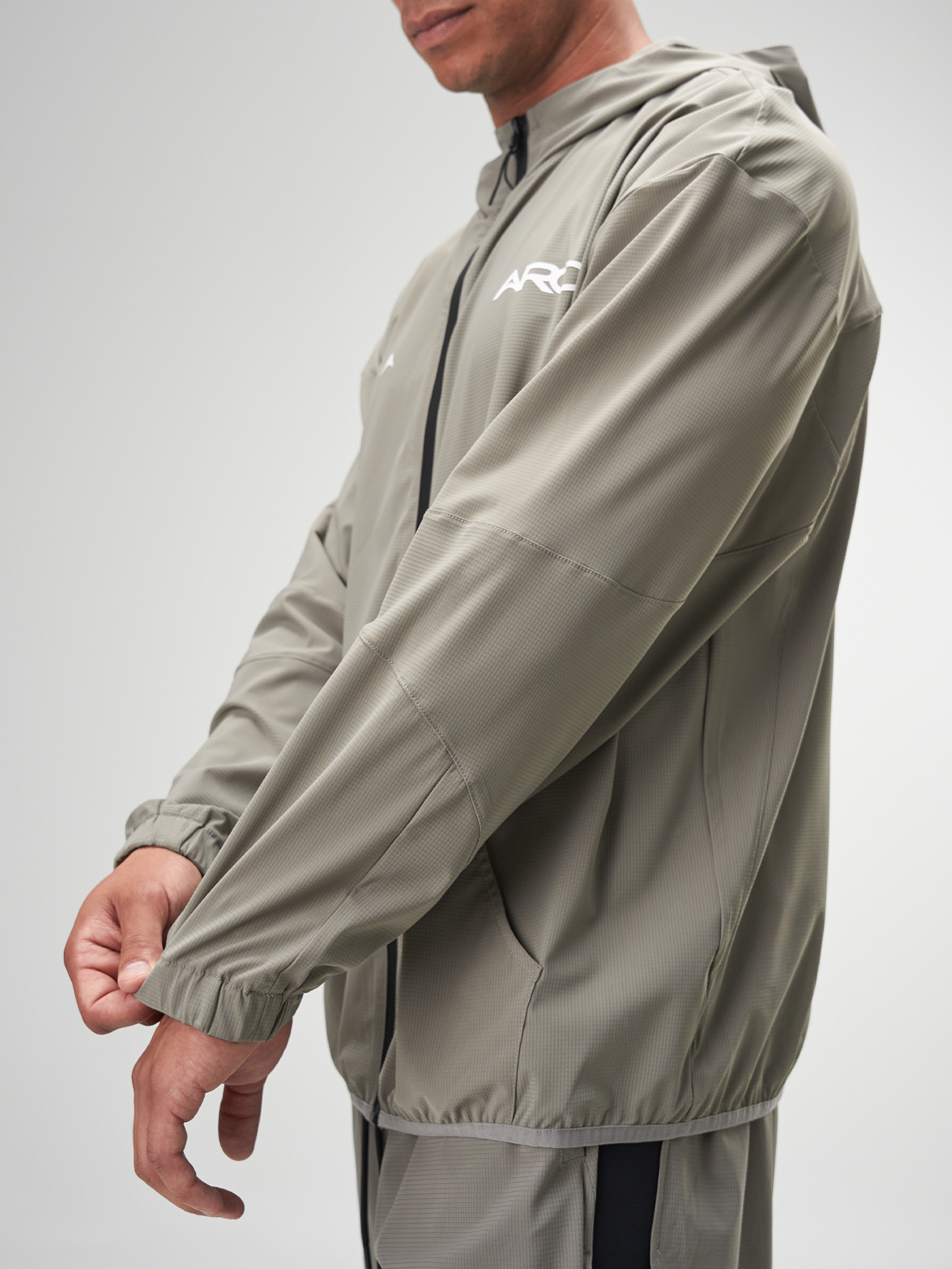 Men's Casual Loose Fit Zip-Up Hooded Jacket, Autumn