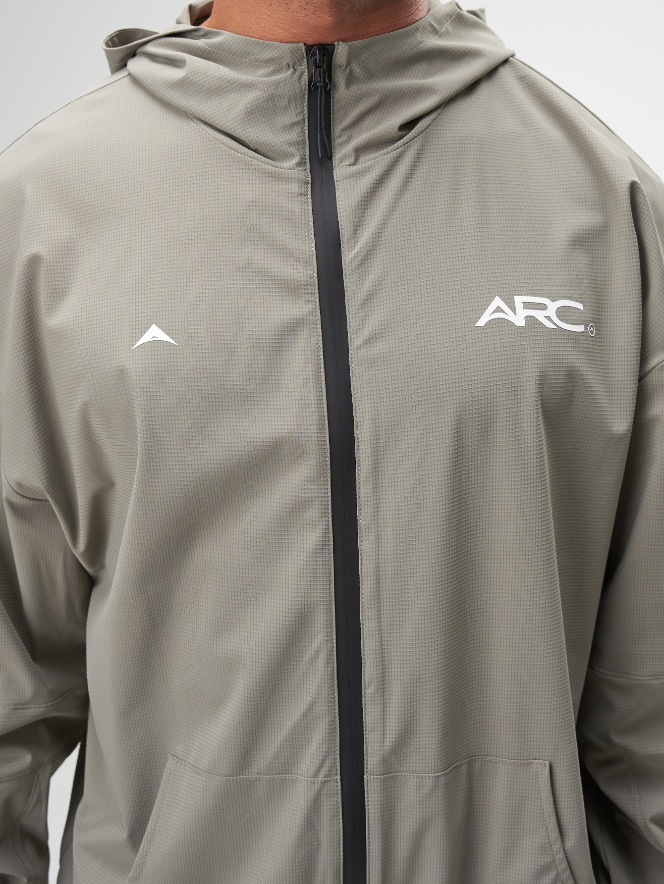 Men's Casual Loose Fit Zip-Up Hooded Jacket, Autumn