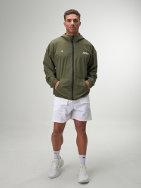 Men's Casual Loose Fit Zip-Up Hooded Jacket, Autumn