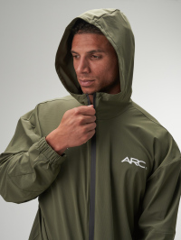 Men's Casual Loose Fit Zip-Up Hooded Jacket, Autumn