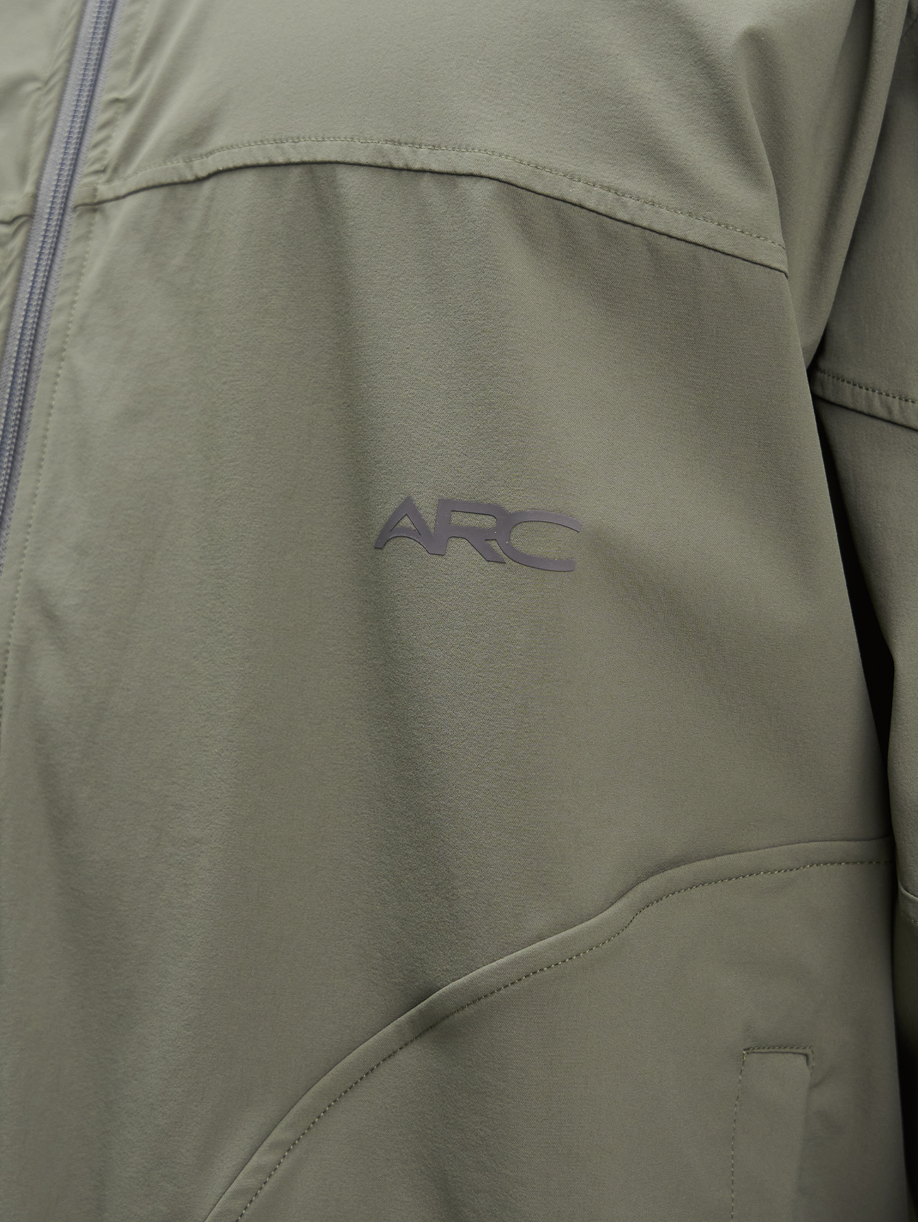 ARC Activewear Full Zip Sweater Jacket Performance Top Gym Workout Long Sleeve Track Suit