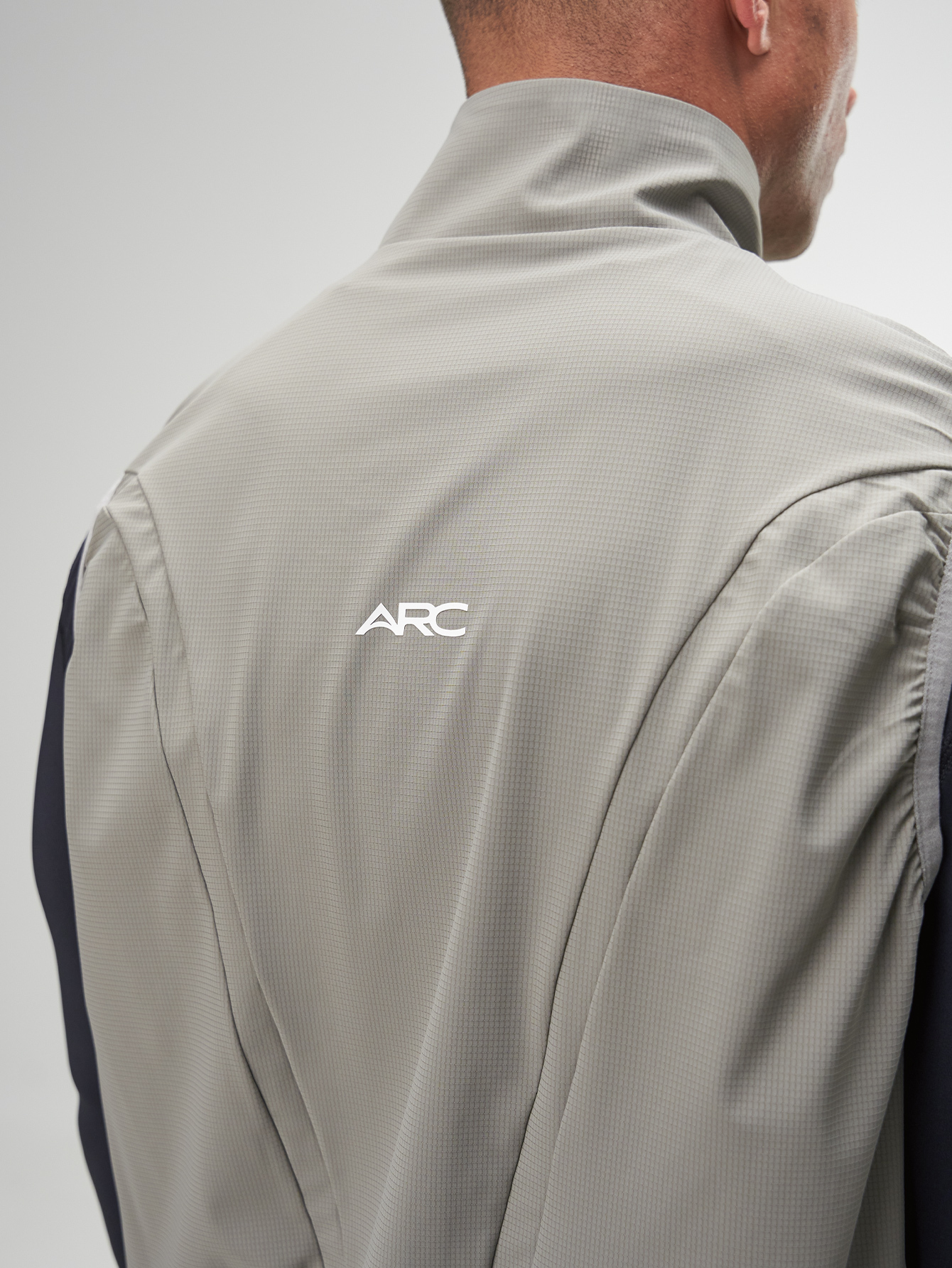 Men's Casual Versatile Zip-Up Vest, Grey, Autumn