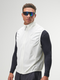 Men's White Zip Front Casual Versatile Vest