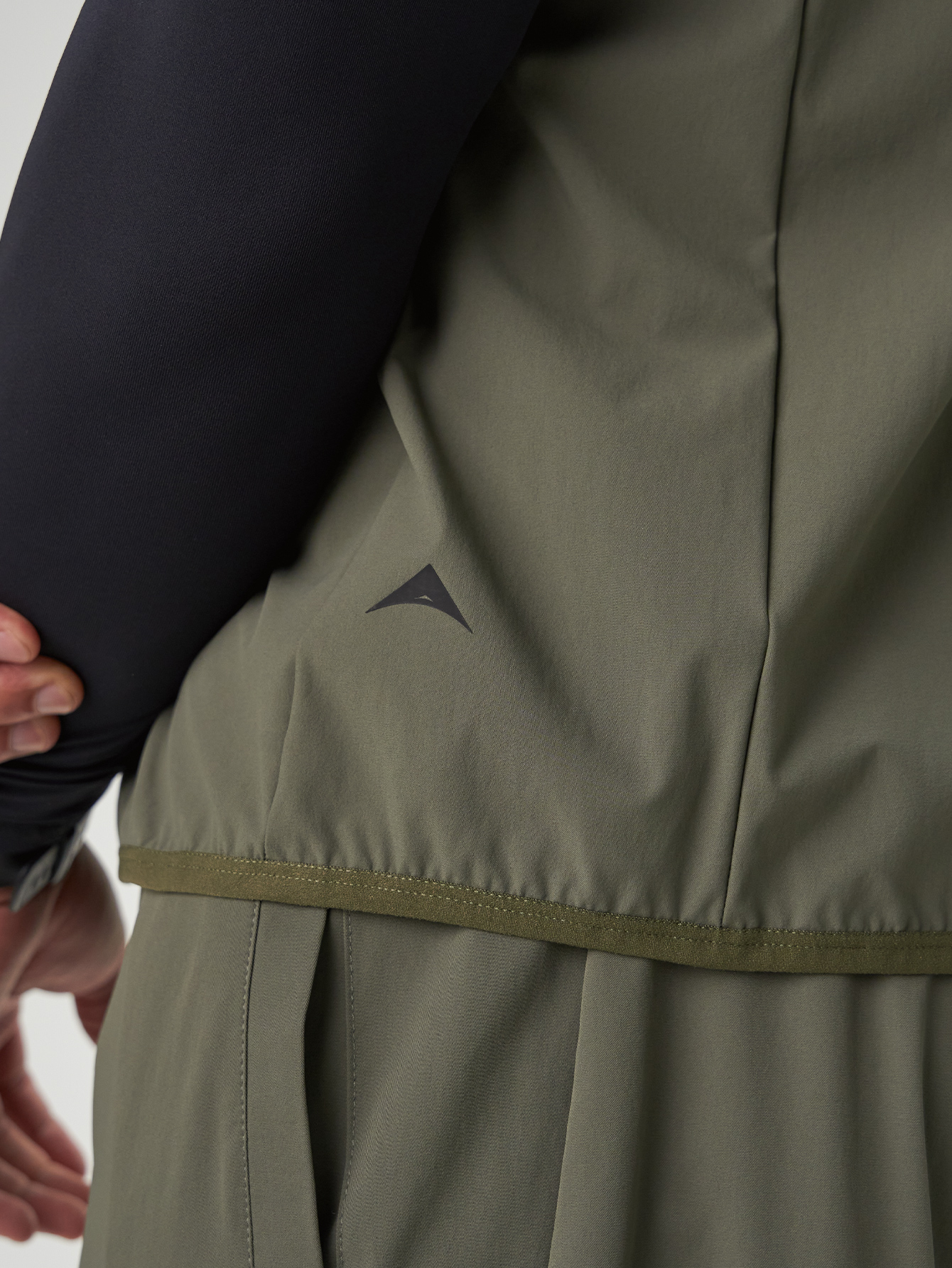 Men's Olive Green Zip Front Casual Versatile Vest