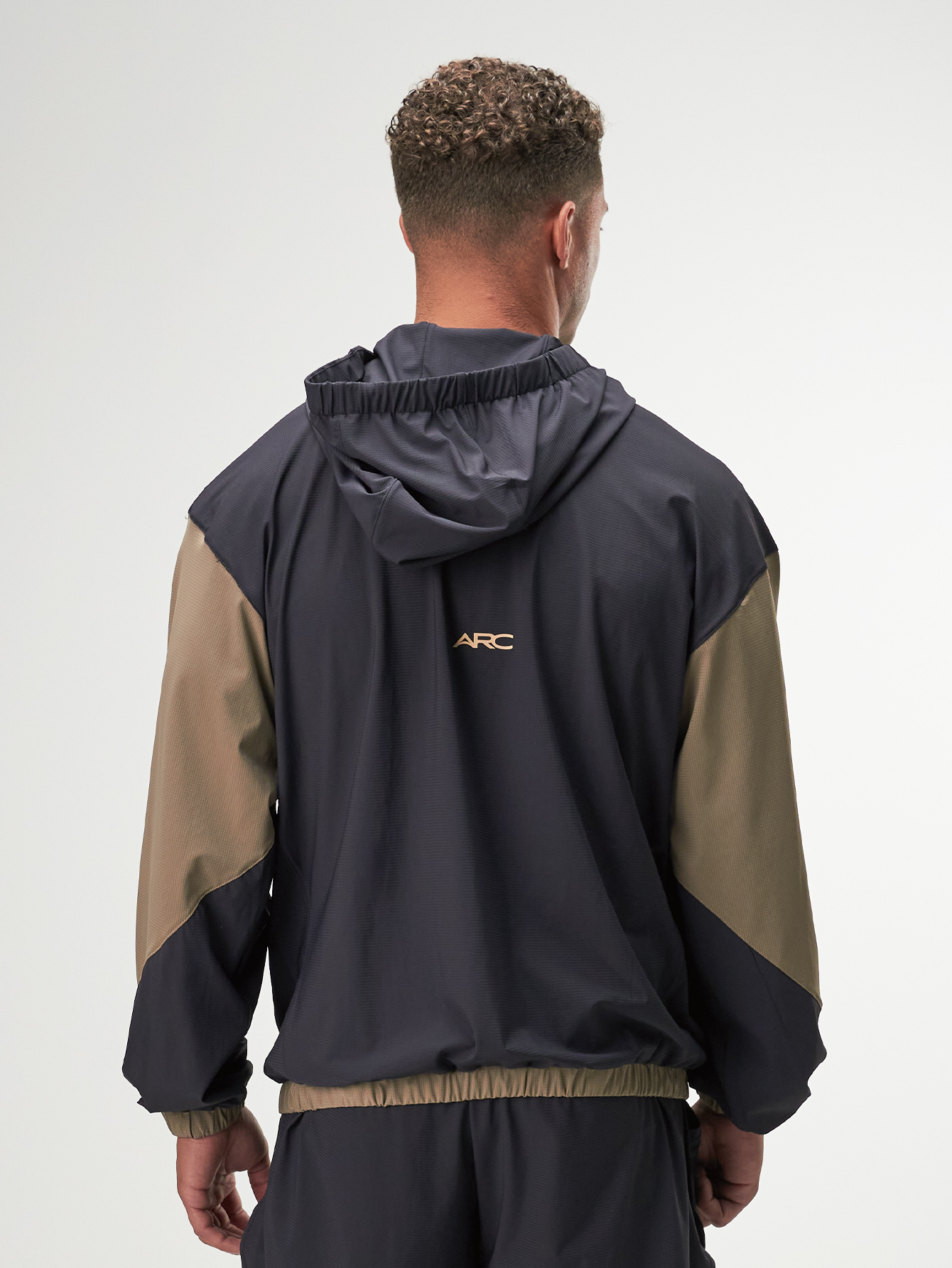 Men's Casual Versatile Simple Contrast Color Patchwork Jacket