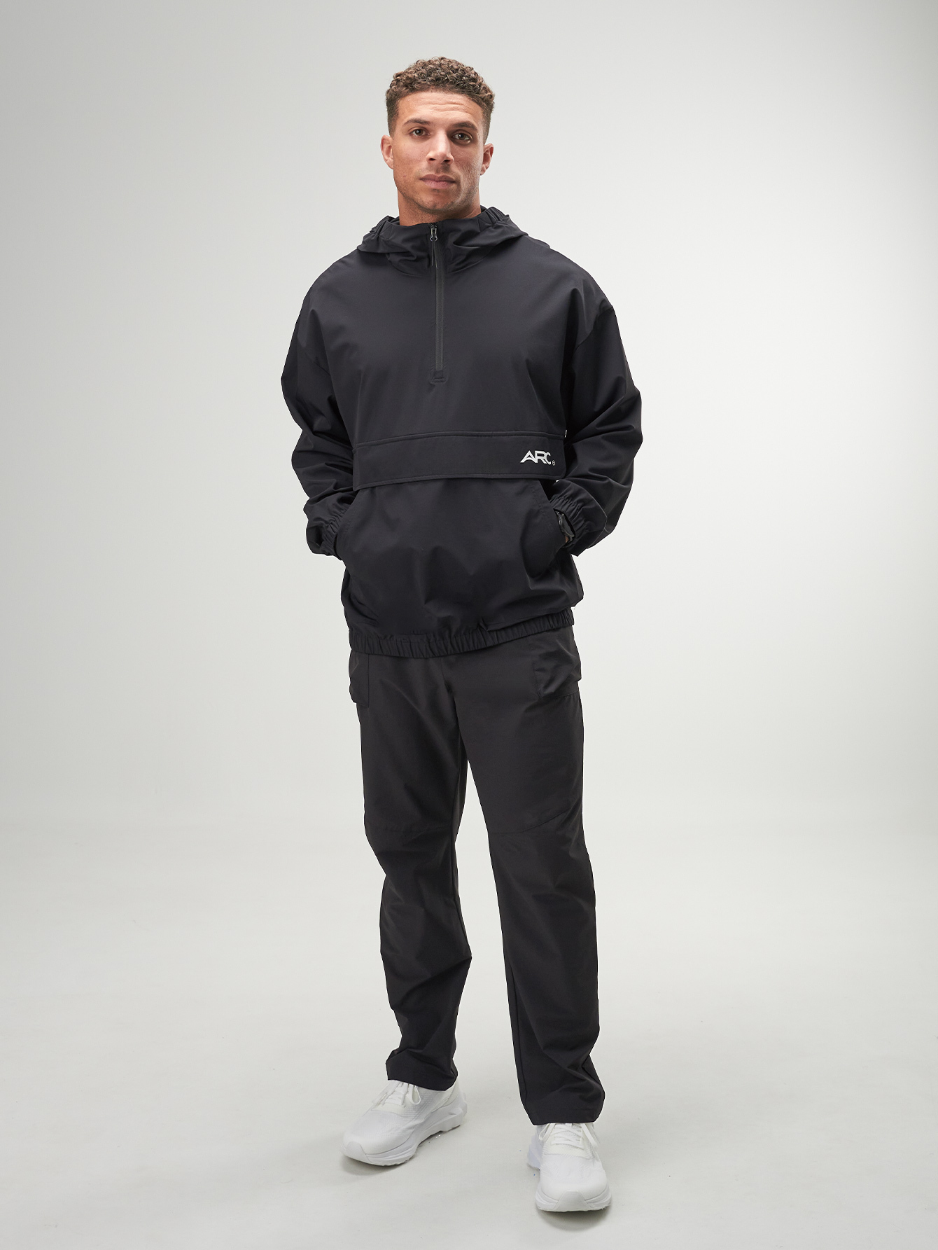 ARC Activewear Full Zip Sweater Jacket Performance Top Gym Workout Long Sleeve Track Suit