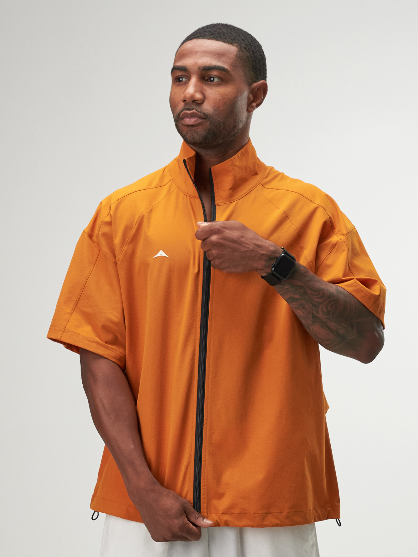 ARC Activewear Full Zip Sweater Jacket Performance Top Gym Workout Long Sleeve Track Suit