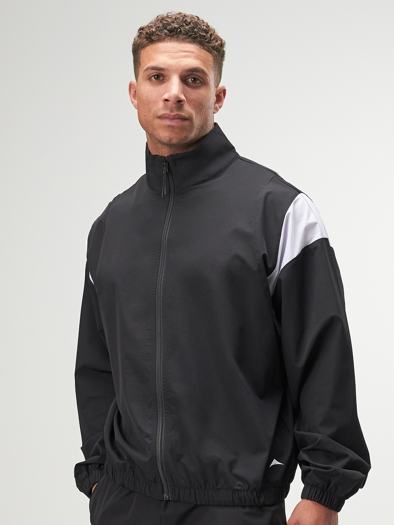 Men's Casual Versatile Simple Contrast Color Patchwork Jacket