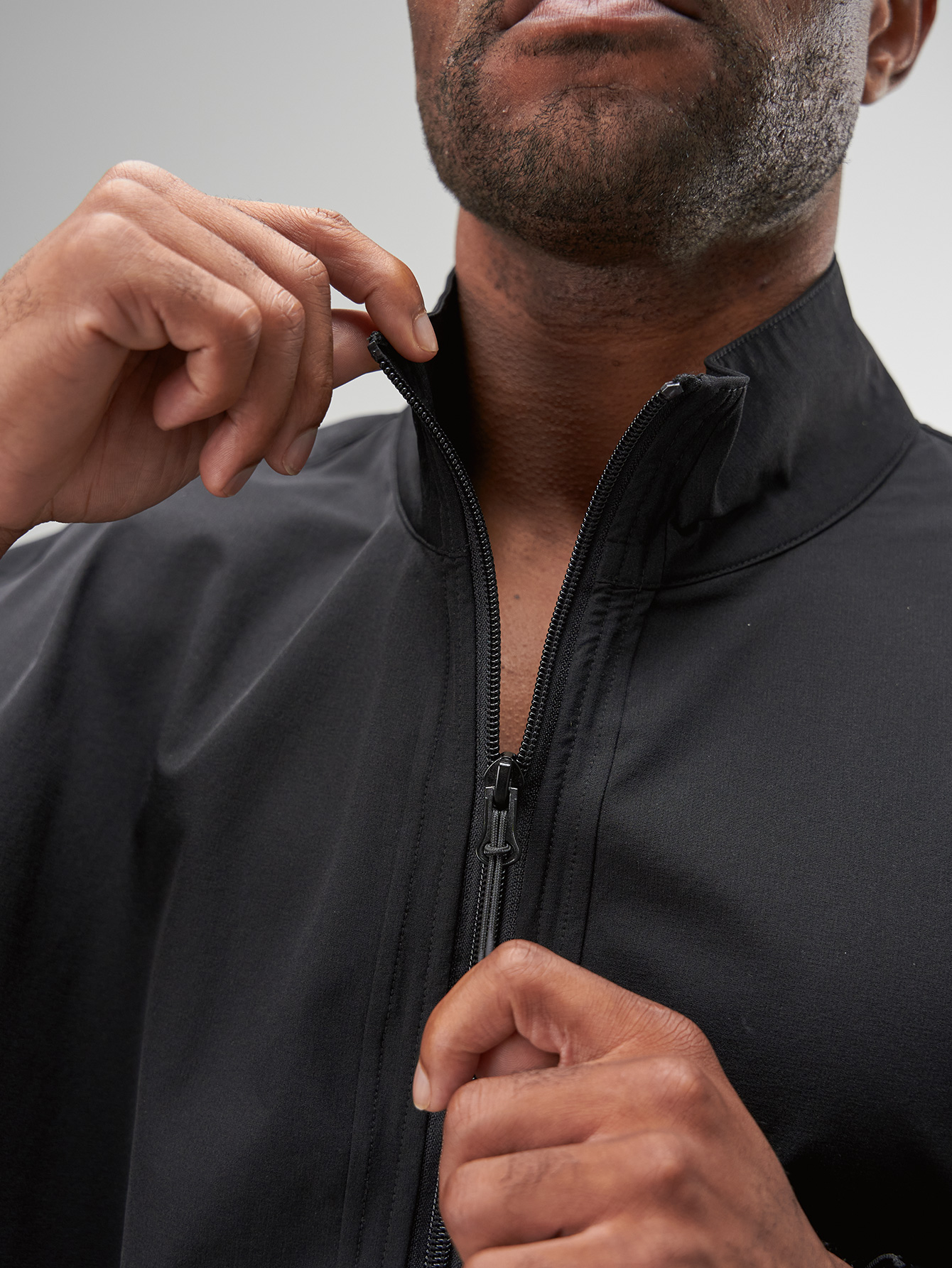 ARC Activewear Full Zip Sweater Jacket Performance Top Gym Workout Long Sleeve Track Suit