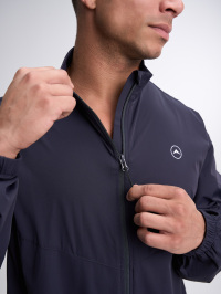 Men's Geometric Print Long Sleeve Zip Front Sports Jacket