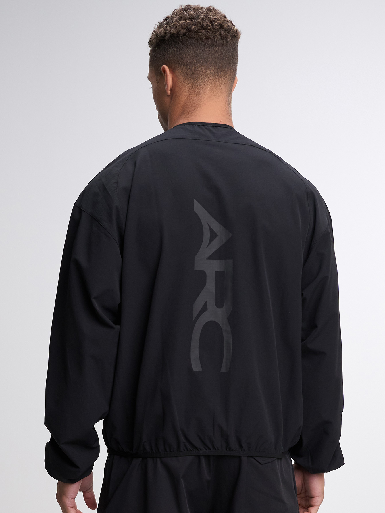 Men's Autumn Slogan Print Long Sleeve Zip-Up Half Placket Casual Hoodie Jacket