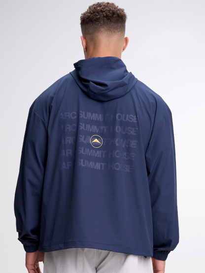 Men's Casual Versatile Letter Print Hooded Jacket