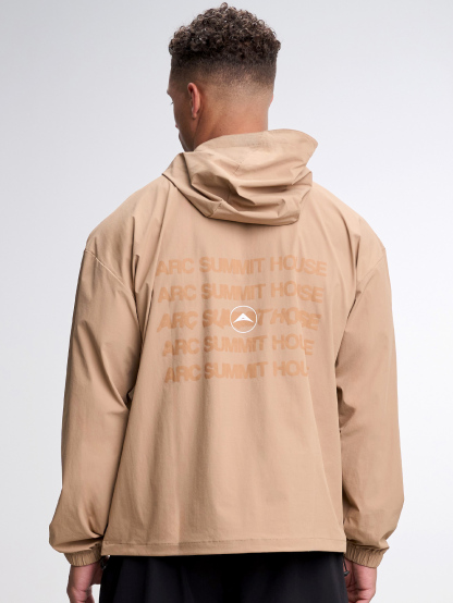 Men's Casual Versatile Letter Print Hooded Jacket