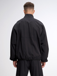 Men's Autumn Slogan Print Long Sleeve Zip-Up Half Placket Casual Hoodie Jacket