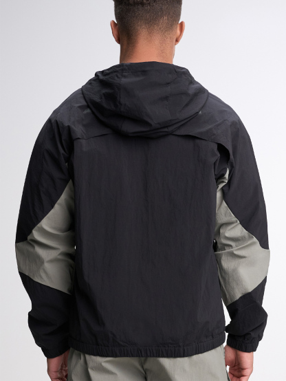 Men's Casual Versatile Letter Print Hooded Jacket