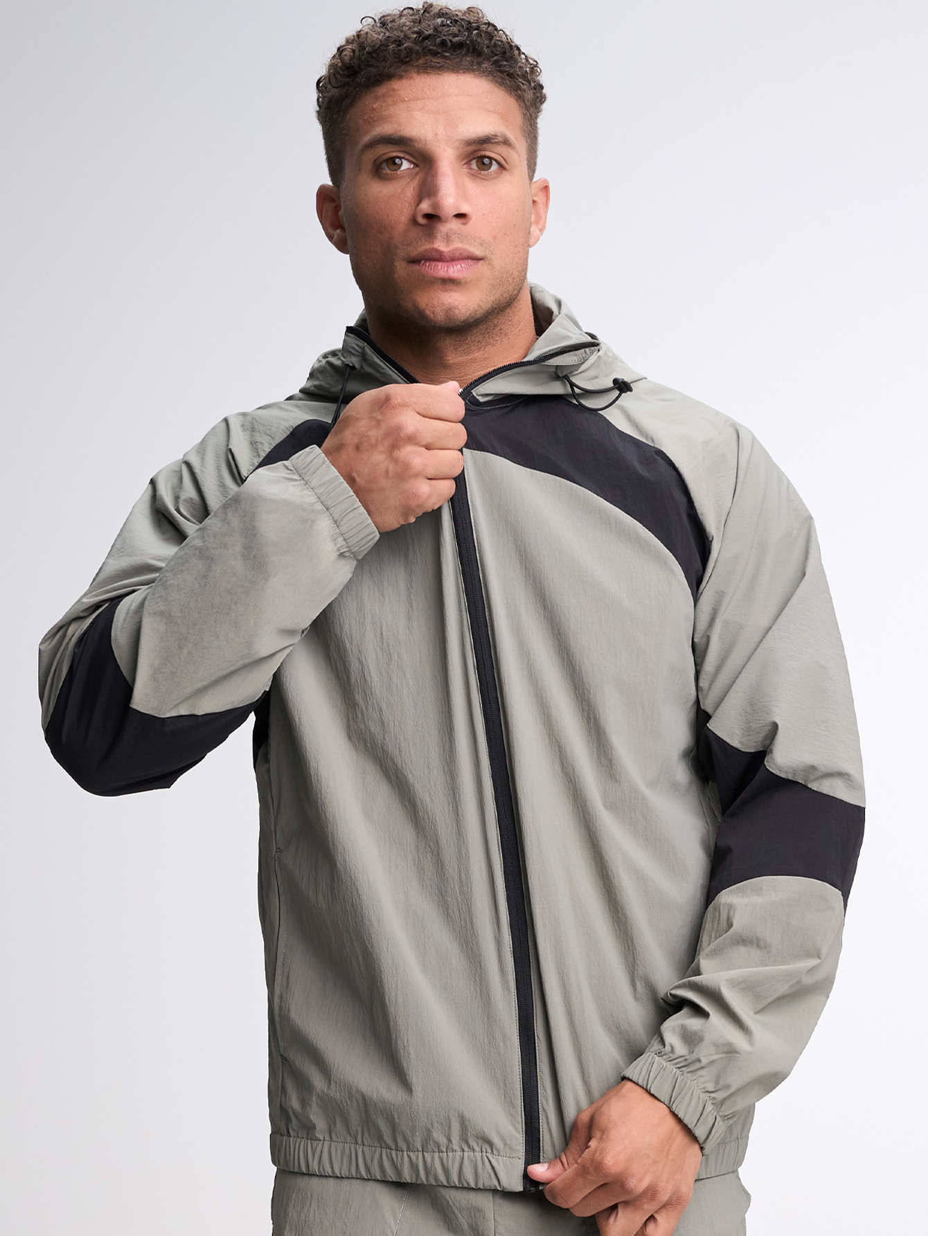 Men's Casual Versatile Letter Print Hooded Jacket