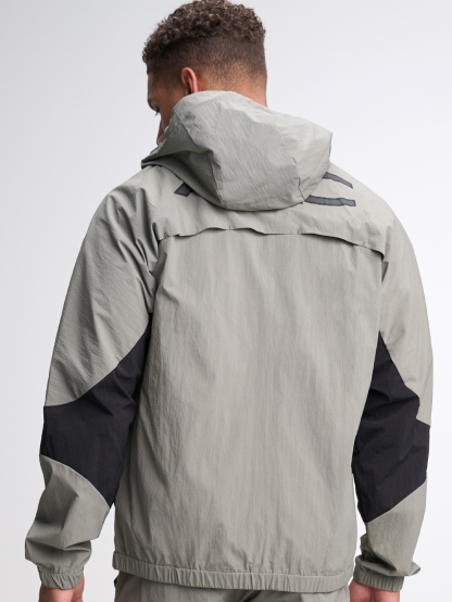 Men's Casual Versatile Letter Print Hooded Jacket