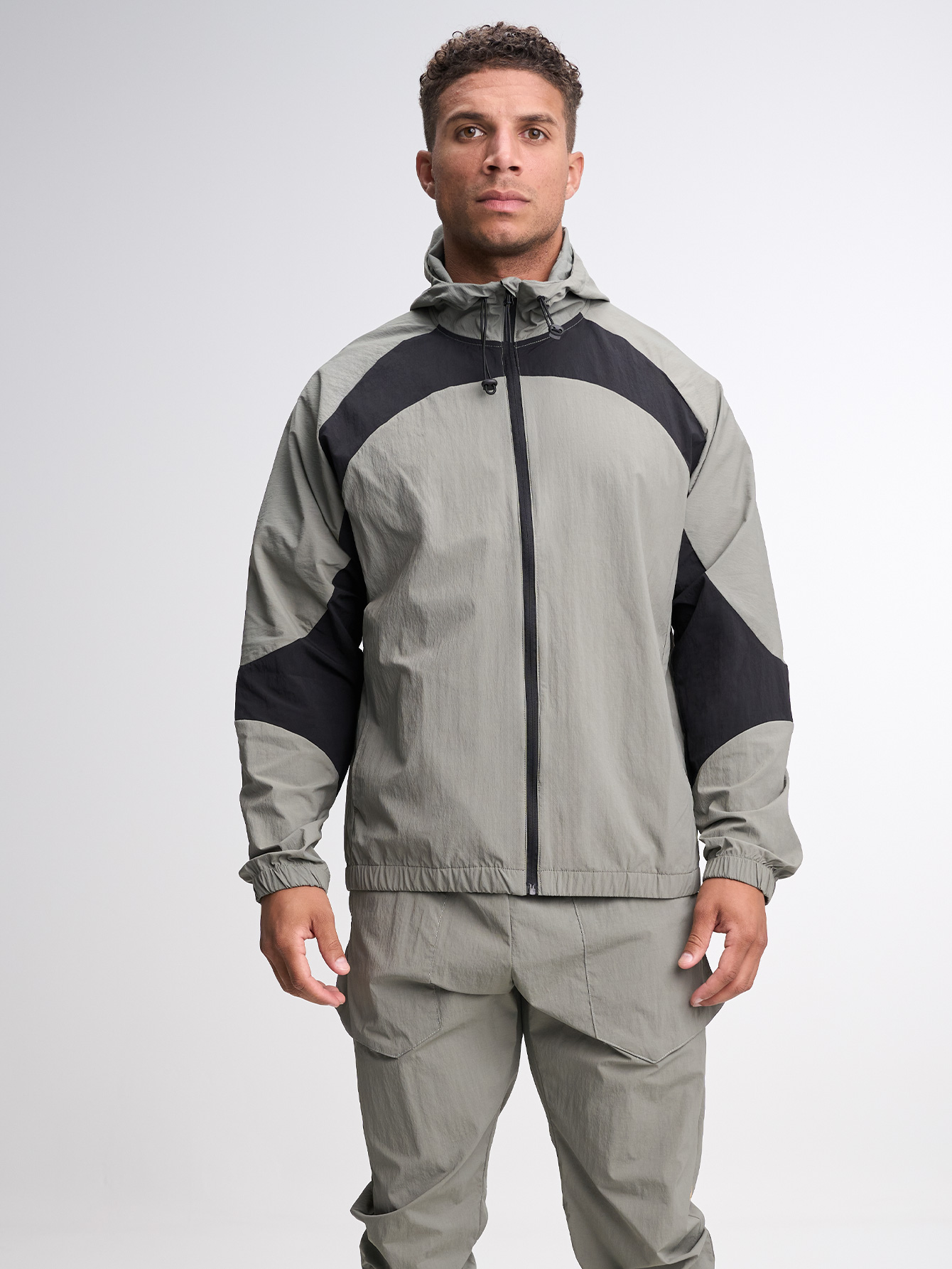 Men's Casual Versatile Letter Print Hooded Jacket