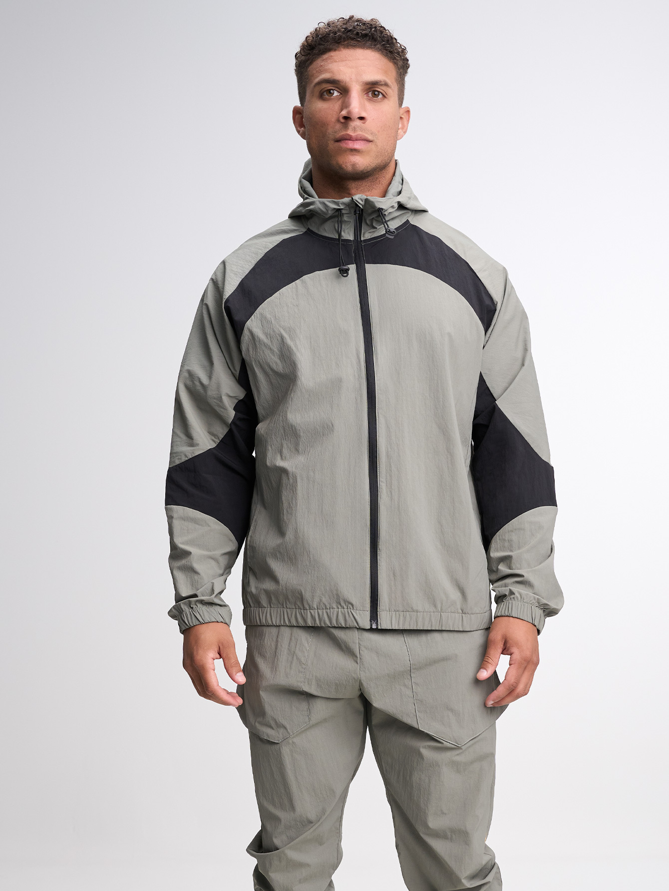 Men's Casual Versatile Letter Print Hooded Jacket