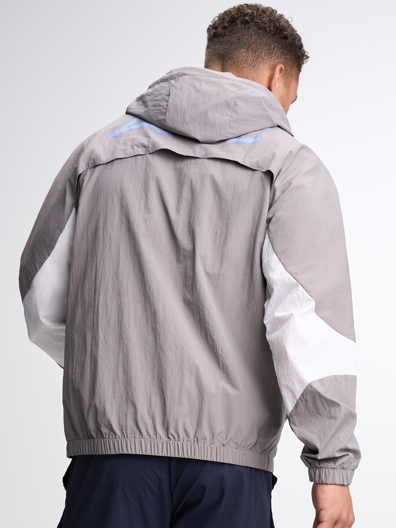 Men's Casual Versatile Letter Print Hooded Jacket