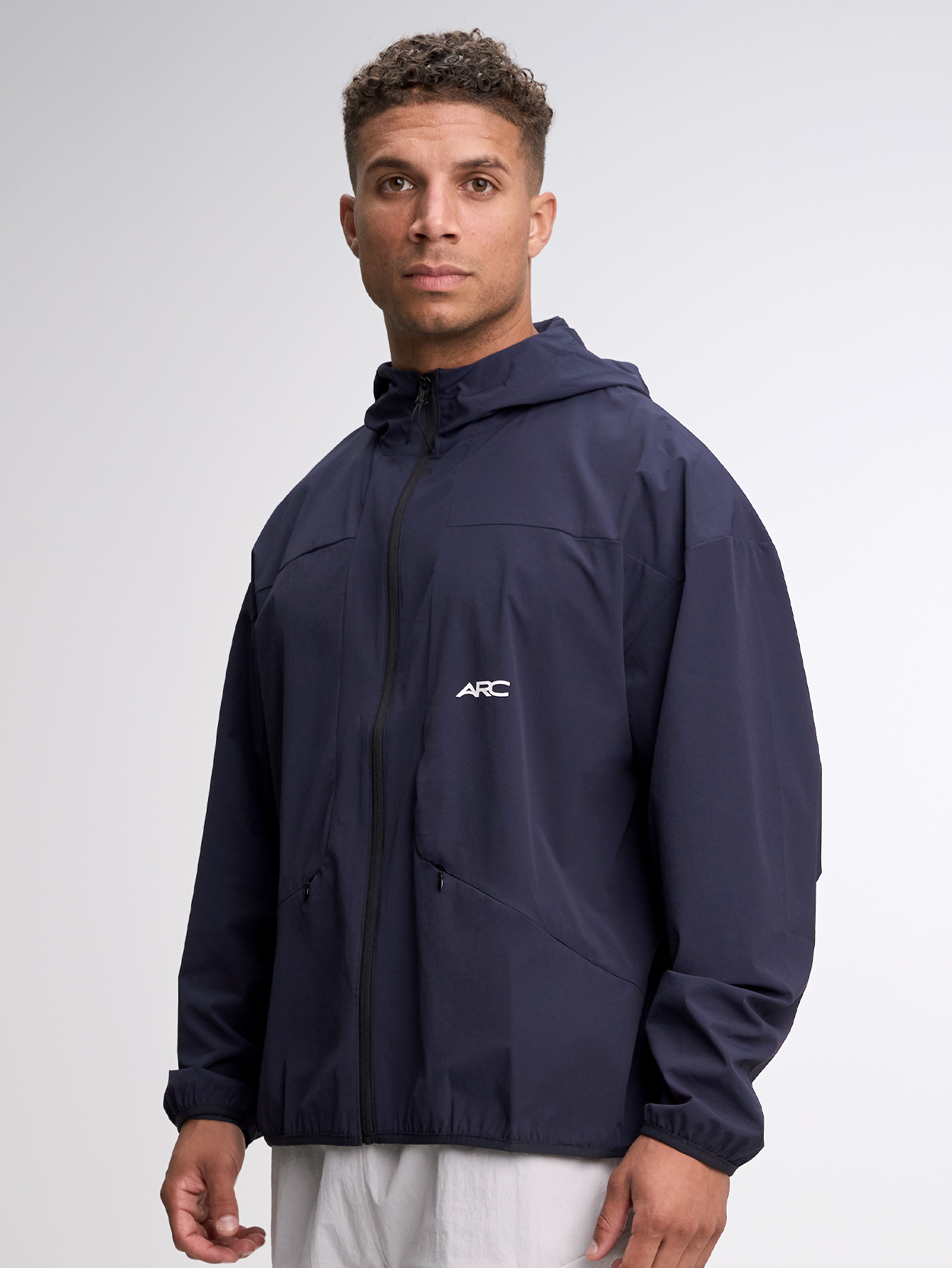 Men's Casual Zip-Up Hooded Jacket, Autumn