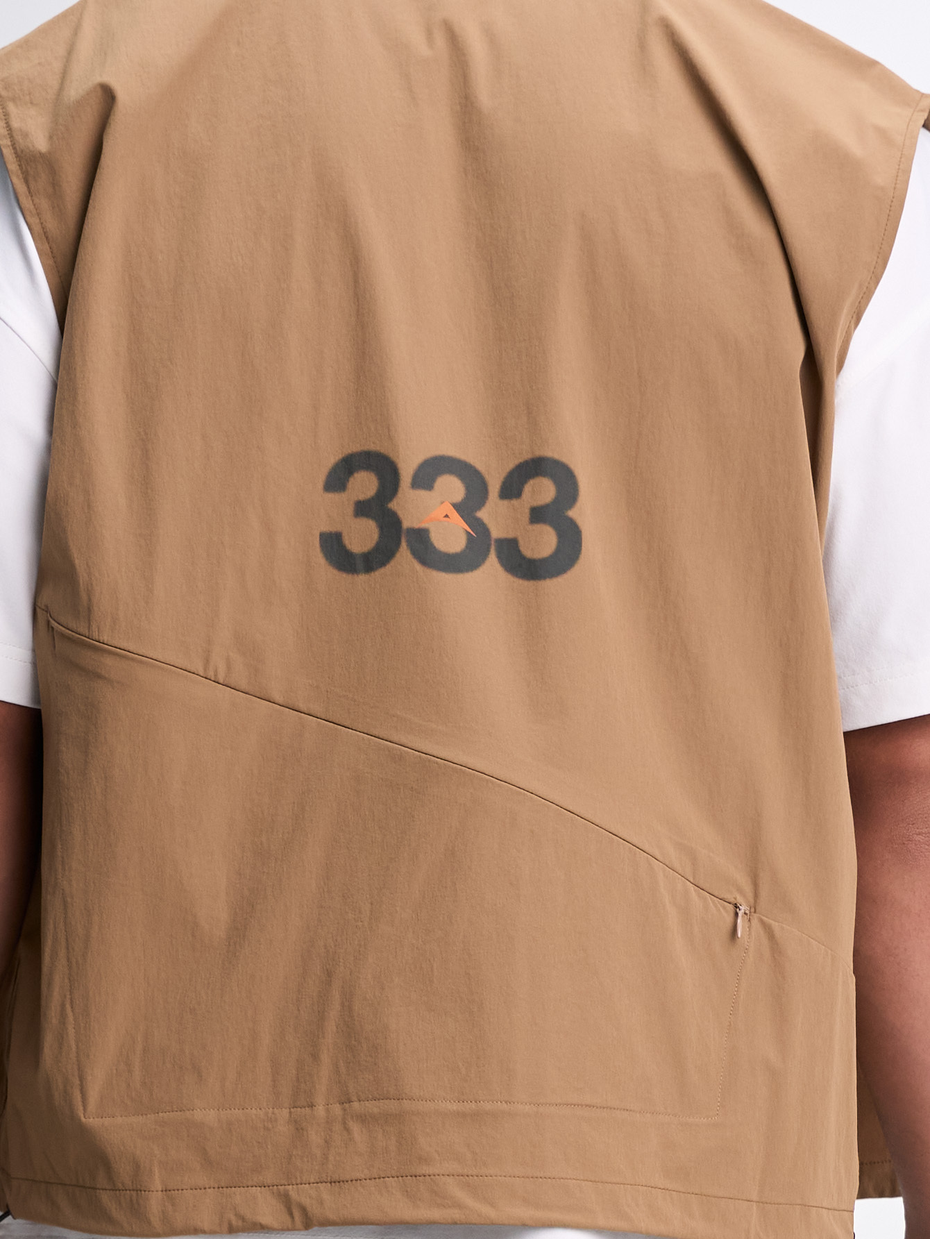 Men's Letter Print Zip Front Jacket Vest