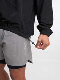 Men's Casual Versatile Simple Hooded Jacket ARC-5027-BLK