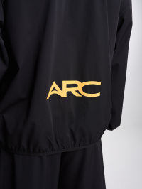 Men's Black Zip-Up Collar Sports Jacket