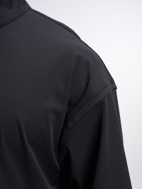 Men's Black Zip-Up Collar Sports Jacket
