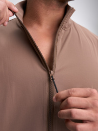 Men's Pocket Long Sleeve Zip Front Sports Jacket