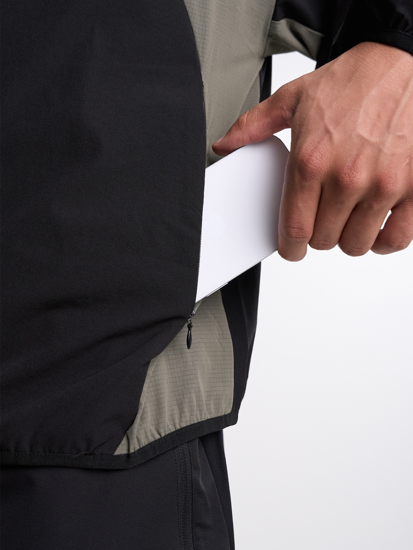 Letter Print Stand Collar Pocket Zip-Up Long Sleeve Jacket