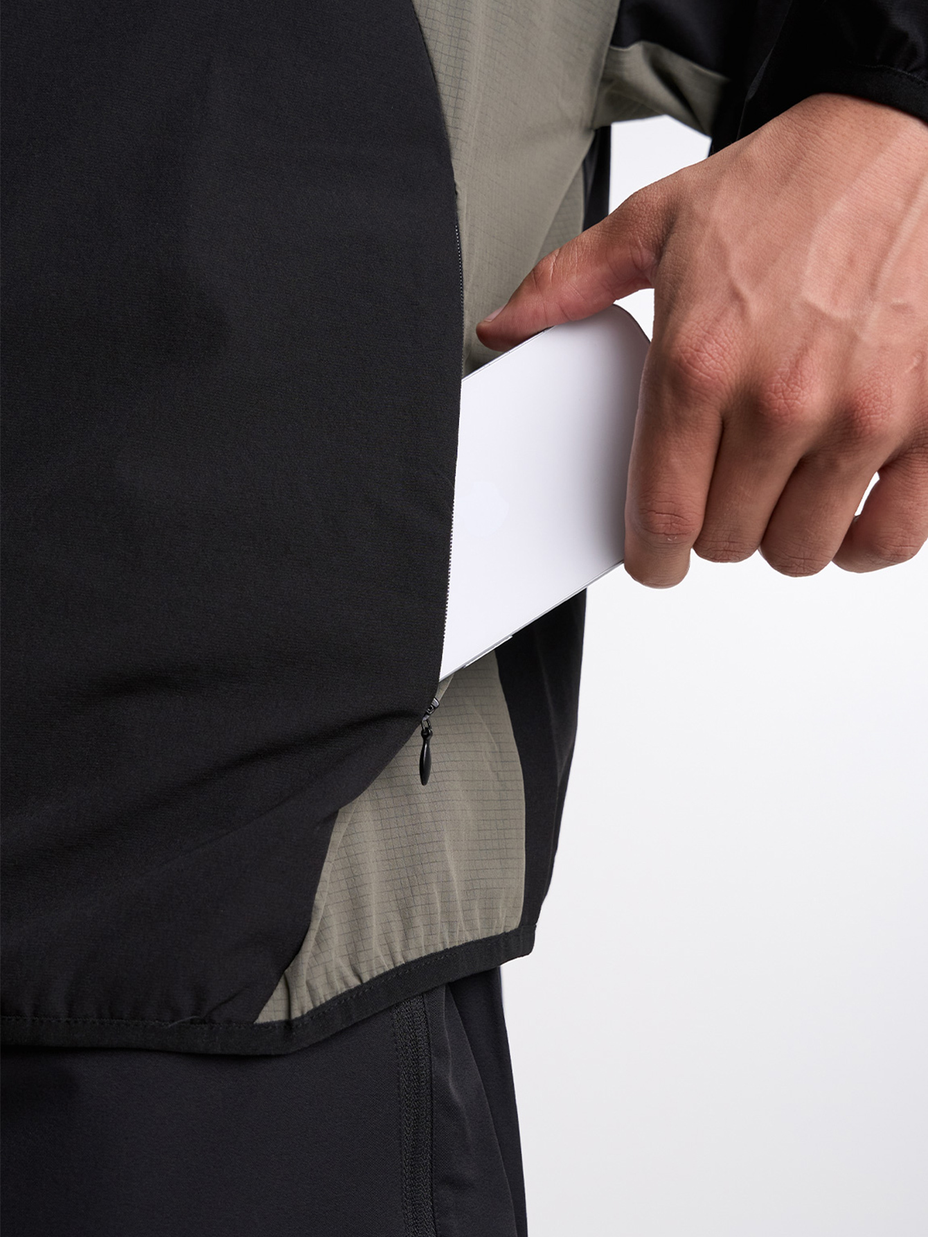 Letter Print Stand Collar Pocket Zip-Up Long Sleeve Jacket