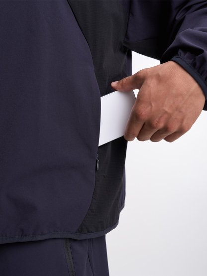 Letter Print Stand Collar Pocket Zip-Up Long Sleeve Jacket